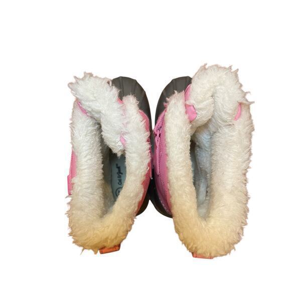 Cat &ā Jack Denver Winter Boots Toddler Girl 11 Snow Boots Pink Waterproof - Picture 4 of 9